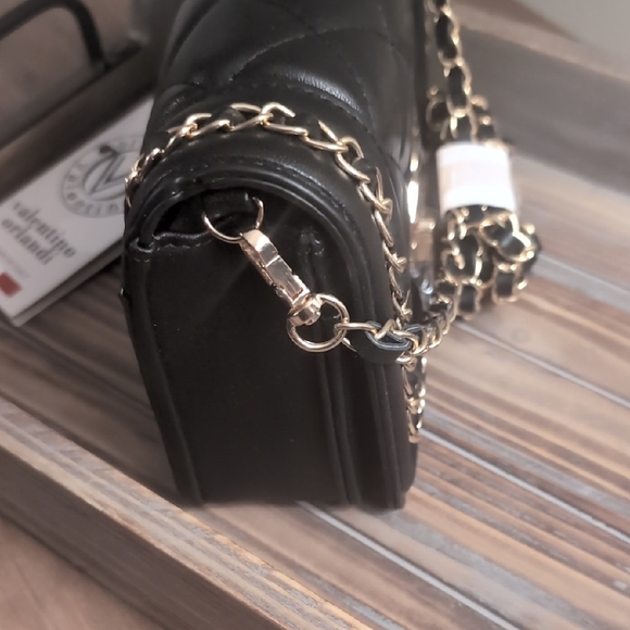 Valentino Orlandi Black Quilted Crossbody Bag - Picture 4 of 7